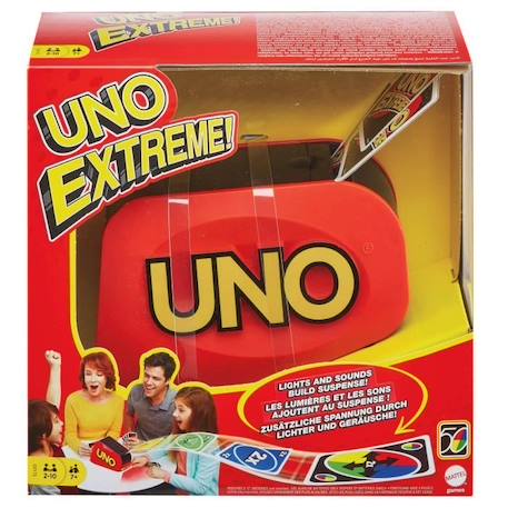 Mattel Games - Uno Extrême - Jeu de Cartes Famille - Dès 7 ans ROUGE 3 - vertbaudet enfant 