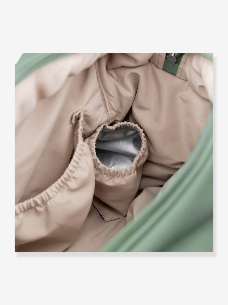 Sac à langer matelassé sable+vert 20 - vertbaudet enfant 