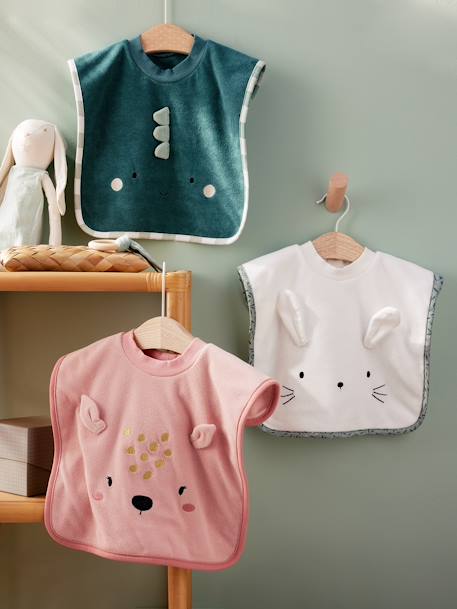 Grand bavoir à enfiler dragon+lapin+lovely leo+ourson+tigre 14 - vertbaudet enfant 