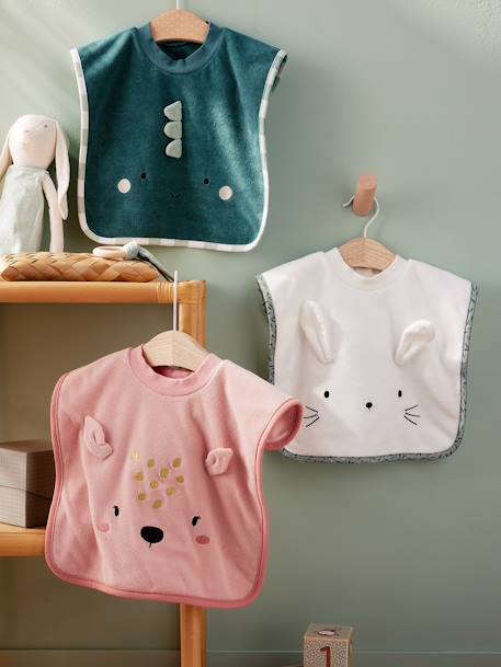 Grand bavoir à enfiler dragon+lapin+lovely leo+ourson+tigre 4 - vertbaudet enfant 
