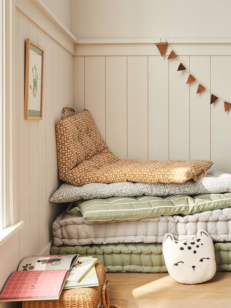 Matelas de sol imprimé avec poignées ocre 2 - vertbaudet enfant 