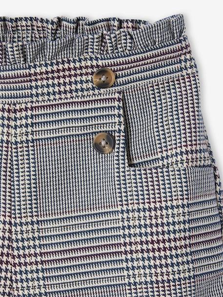 Short en flanelle carreaux fille carreaux marine 5 - vertbaudet enfant 