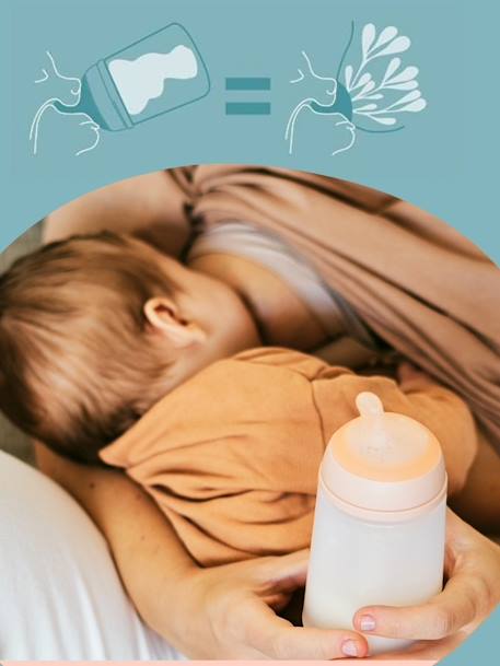 Biberon anti-colique Zer0.Zer0 débit lent (S) 180 ml transparent 3 - vertbaudet enfant 
