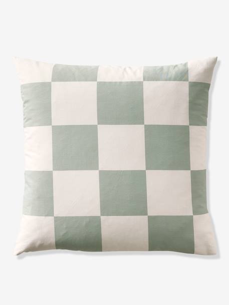 Parure housse de couette et taie d'oreiller carreaux vert 5 - vertbaudet enfant 