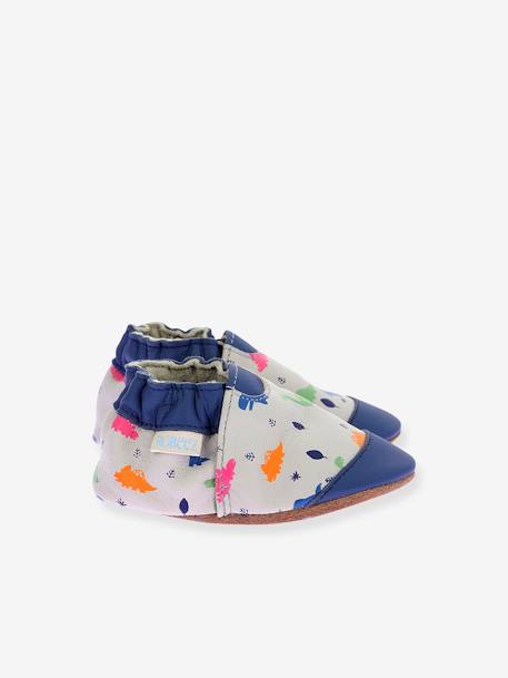 Chaussons cuir souple bébé BLUDINO 974800 © bleu 2 - vertbaudet enfant 