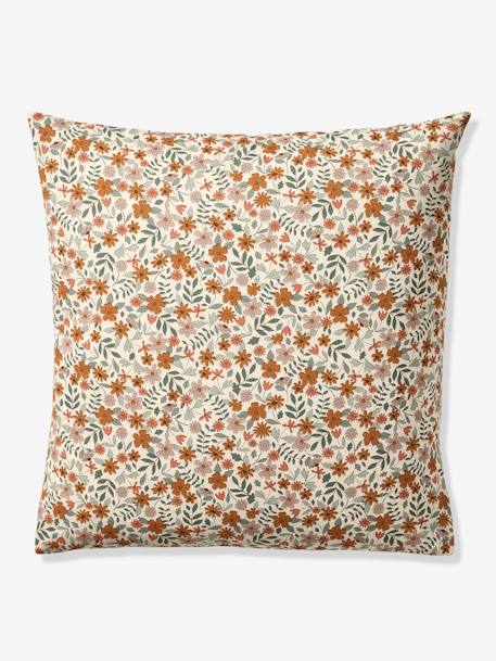 Parure housse de couette et taie d'oreiller réversible RETRO FLOWERS, avec coton recyclé multicolore 5 - vertbaudet enfant 