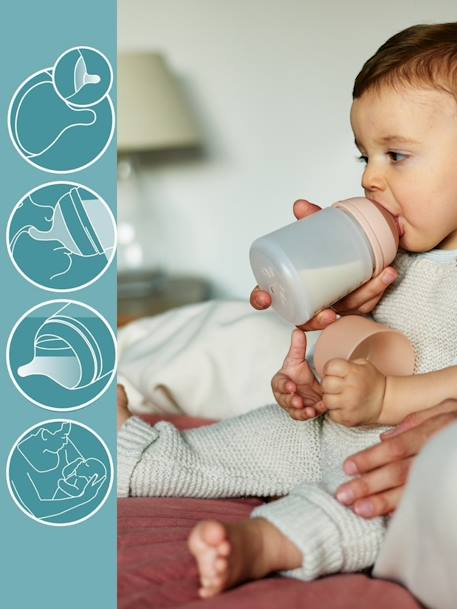 Biberon anti-colique Zer0.Zer0 débit lent (S) 180 ml transparent 2 - vertbaudet enfant 