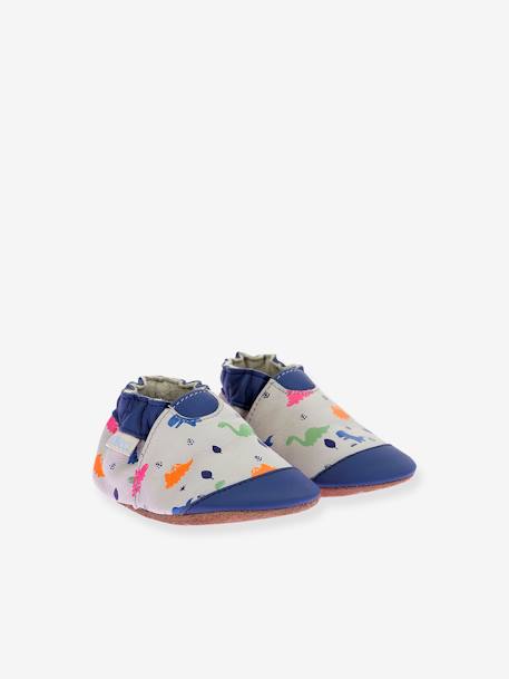 Chaussons cuir souple bébé BLUDINO 974800 © bleu 1 - vertbaudet enfant 