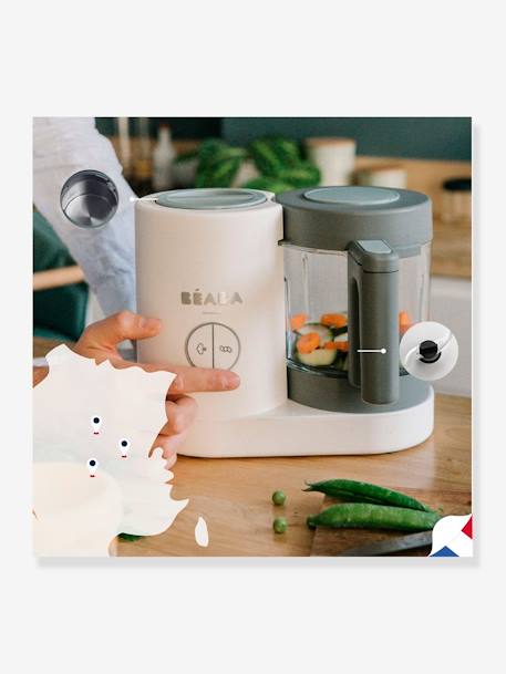 Robot cuiseur 6 en 1 Babycook Neo beige+bleu nuit+eucalyptus+gris et blanc 37 - vertbaudet enfant 