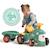 Porteur tracteur Maurice 1er âge avec remorque - Vert - FALK - Dès 12 mois - Fabriqué en France - Contient 90% plastique recyclé VERT 4 - vertbaudet enfant 