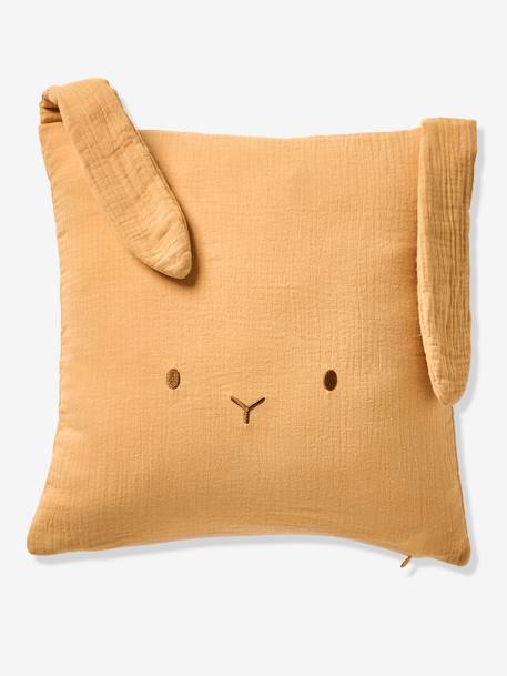 Coussin animal en gaze de coton personnalisable cannelle+rose+vert sauge 4 - vertbaudet enfant 