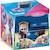 PLAYMOBIL - Maison Transportable Bleue - 3 personnages - Accessoires inclus - Playmobil 70985 Dollhouse La maison traditionnelle BLEU 1 - vertbaudet enfant 