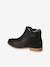 Boots enfant fille cuir zippées marine+noir+or 8 - vertbaudet enfant 
