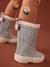 Bottes pluie fille caoutchouc bleu imprimé+lot rose 8 - vertbaudet enfant 