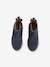 Boots enfant fille cuir zippées noeud fantaisie BLEU FONCE UNI+noir imprimé 4 - vertbaudet enfant 