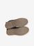 Boots enfant fille cuir zippées noeud fantaisie BLEU FONCE UNI+noir imprimé 5 - vertbaudet enfant 