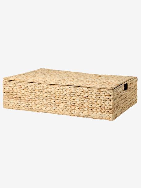 Panier de rangement XL pour dessous de lit en jacinthe d'eau beige doré 2 - vertbaudet enfant 