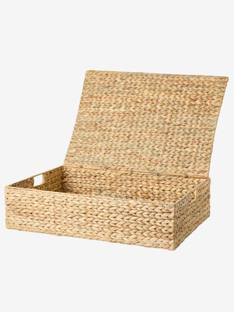 Panier de rangement XL pour dessous de lit en jacinthe d'eau beige doré 3 - vertbaudet enfant 