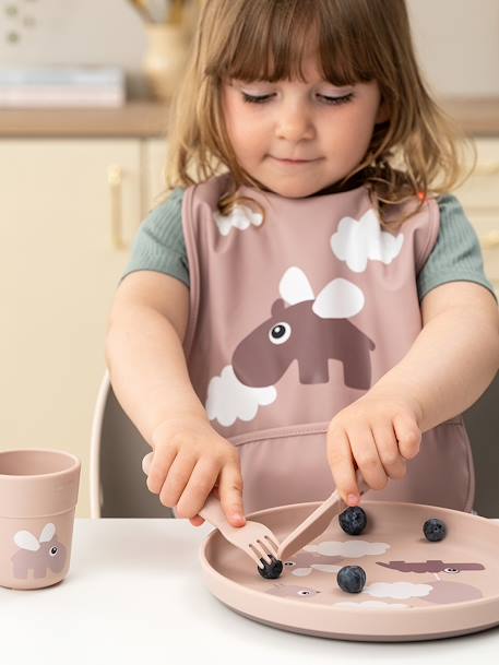 Set de 3 couverts Happy dots blush+vert 1 - vertbaudet enfant 