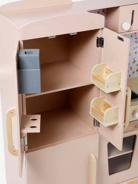 Grande cuisine en bois FSC® équipée rose 10 - vertbaudet enfant 