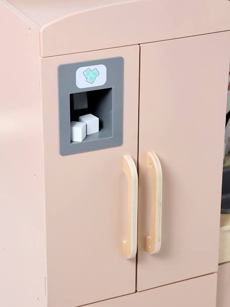 Grande cuisine en bois FSC® équipée rose 11 - vertbaudet enfant 