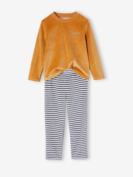Lot de 2 pyjamas garçon velours loup caramel 3 - vertbaudet enfant 