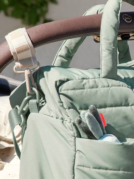 Sac à langer matelassé sable+vert 13 - vertbaudet enfant 