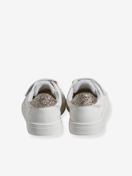 Baskets enfant fille synthétique détails dorés blanc imprimé 7 - vertbaudet enfant 