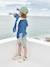 Baskets enfant garçon cuir à scratchs écru+lot blanc+lot bleu 6 - vertbaudet enfant 