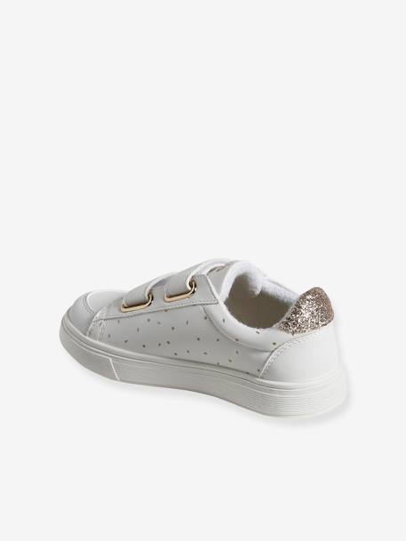 Baskets enfant fille synthétique détails dorés blanc imprimé 4 - vertbaudet enfant 