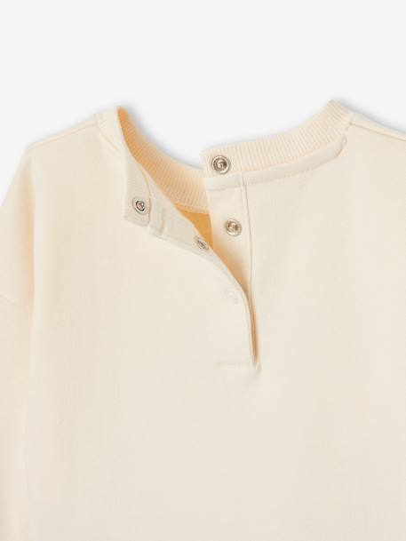 Sweat-shirt bébé pressionné dos vanille 4 - vertbaudet enfant 