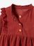 Robe bébé velours volants en broderie anglaise terracotta 3 - vertbaudet enfant 