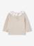 Pull bébé naissance à collerette fleurie beige chiné 2 - vertbaudet enfant 