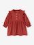 Robe bébé velours volants en broderie anglaise terracotta 1 - vertbaudet enfant 