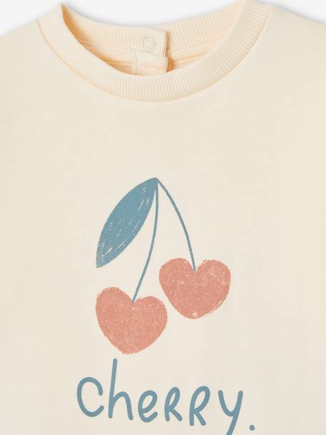 Sweat-shirt bébé pressionné dos vanille 3 - vertbaudet enfant 