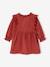 Robe bébé velours volants en broderie anglaise terracotta 2 - vertbaudet enfant 