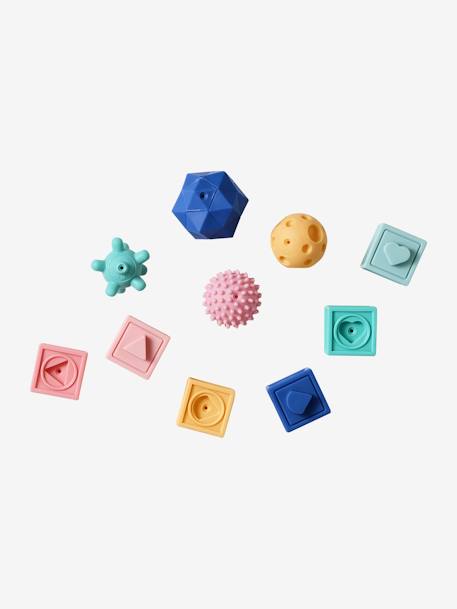 Set de 6 cubes et 4 balles sensorielles multicolore 5 - vertbaudet enfant 