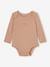 Lot 5 bodies manches longues BASICS bébé emmanchures US en coton bio lot blanc 5 - vertbaudet enfant 