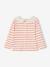 T-shirt bébé col brodé manches longues beige clair+rayé marine+rayé rouge 20 - vertbaudet enfant 