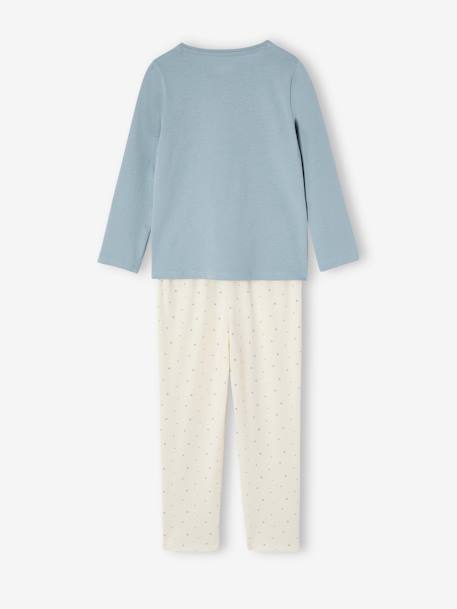Lot 2 pyjamas fille gipsy lot bleu glacier/écru 6 - vertbaudet enfant 