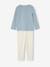 Lot 2 pyjamas fille gipsy lot bleu glacier/écru 6 - vertbaudet enfant 