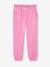 Pantalon jogging en molleton fille ceinture paperbag rose bonbon 4 - vertbaudet enfant 
