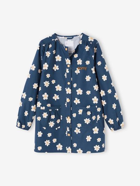 Tablier fille personnalisable à fleurs marine 1 - vertbaudet enfant 