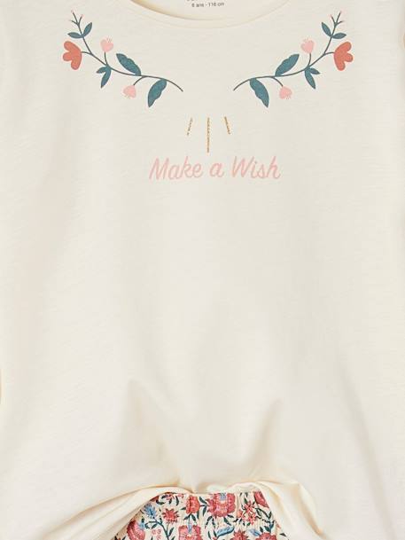 Lot 2 pyjamas fille gipsy lot bleu glacier/écru 9 - vertbaudet enfant 