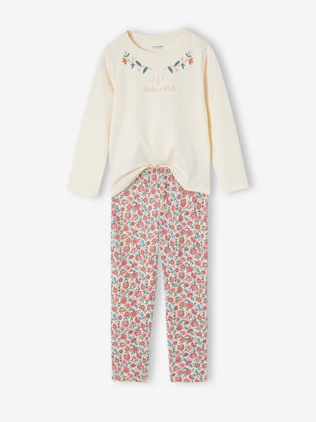 Lot 2 pyjamas fille gipsy lot bleu glacier/écru 5 - vertbaudet enfant 