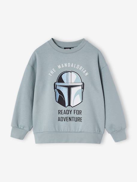 Sweat Star Wars Foil garçon vert d'eau 1 - vertbaudet enfant 
