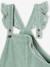 Salopette fille velours bretelles à volants anthracite+vert de gris 10 - vertbaudet enfant 
