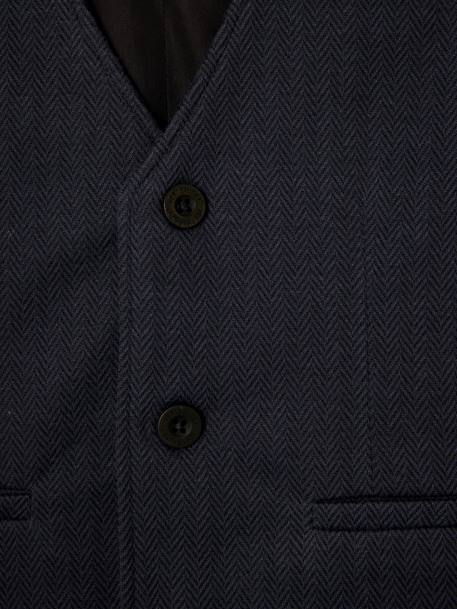 Gilet sans manches garçon à chevrons marine 3 - vertbaudet enfant 