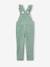 Salopette fille velours bretelles à volants anthracite+vert de gris 8 - vertbaudet enfant 