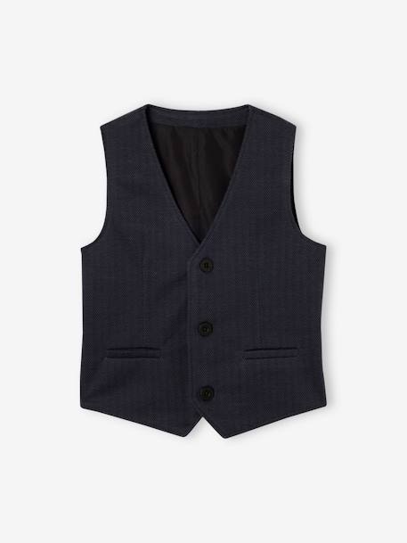 Gilet sans manches garçon à chevrons marine 1 - vertbaudet enfant 